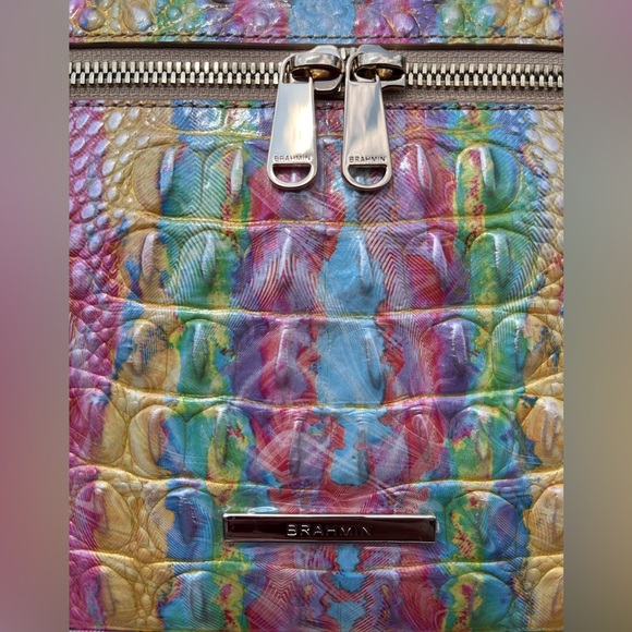 NWT Brahmin Exclusive CHANTAL in SALT WATER TAFFY Melbourne Crossbody #2 - Picture 9 of 15